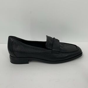 Vionic Sellah slip-on loafers shoe black pebbled leather preppy comfort 9.5